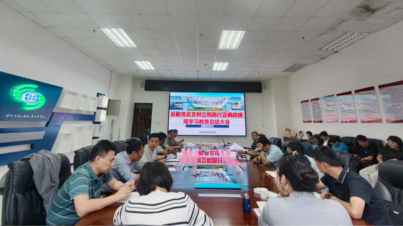 【党建动态】后勤党总支召开树立和践行正确政绩观学习教育总结大会