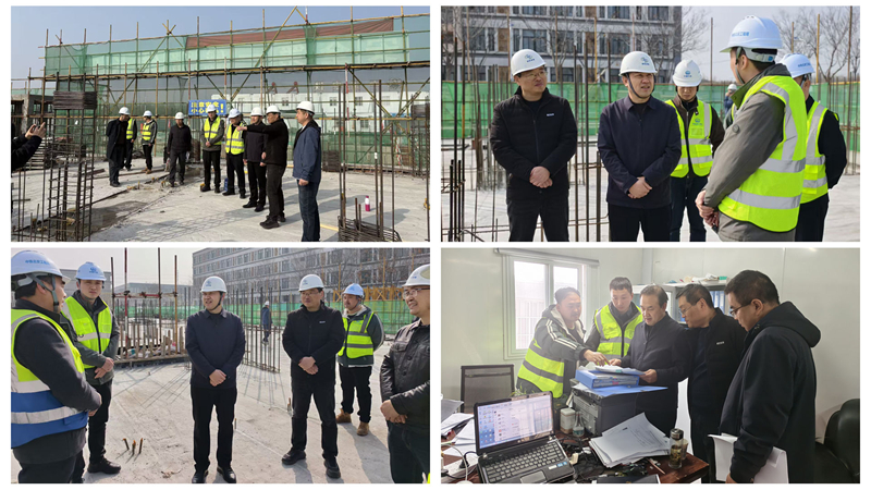 筑牢安全防线 严把工程质量——贺建锋副校长带队检查学生公寓项目建设   